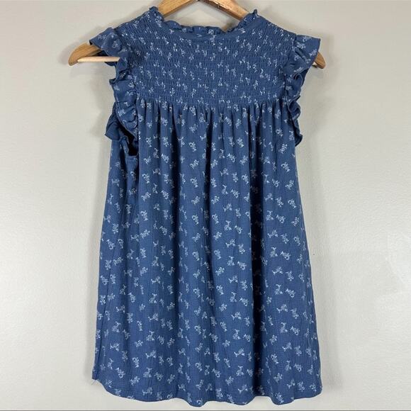 Matilda Jane Blue Cottagecore Peasant Prairie Flutter Sleeve Jenna Top - Picture 4 of 5